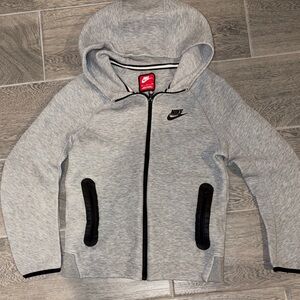 Nike Tech Gray and Black Kids Hoodie